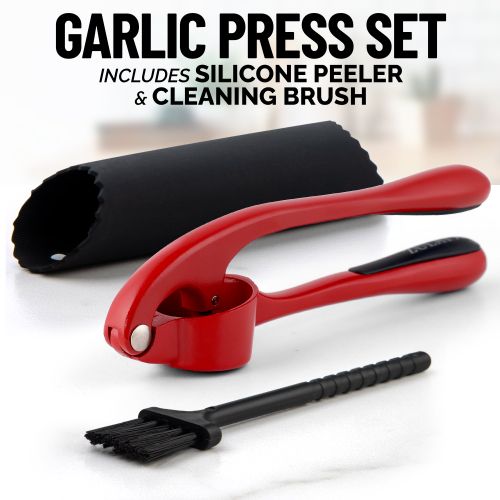 ORBLUE Garlic Press and Peeler Set 3