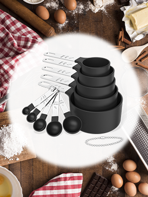 TILUCK Measuring Cups & Spoons Set 3