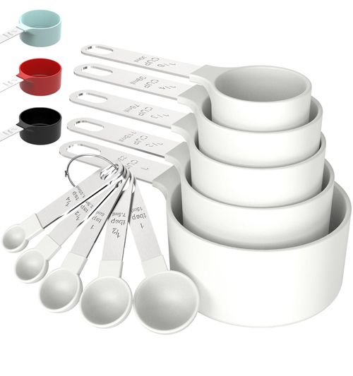 TILUCK Stainless Steel Measuring Cups & Spoons Set